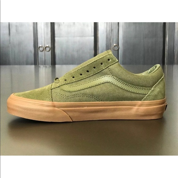 Vans Women’s Old Skool Canvas and Leather Shoes - Picture 3 of 8